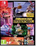 Chicken Run Eggstraction game cover for Nintendo Switch with characters and branding.